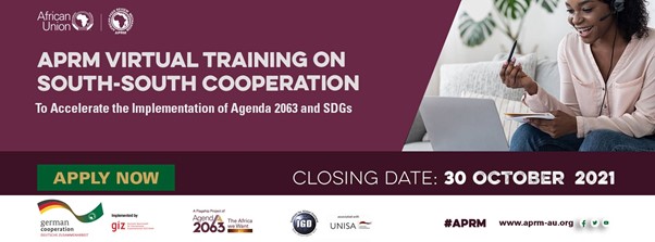 APRM Virtual Training on South South Cooperation