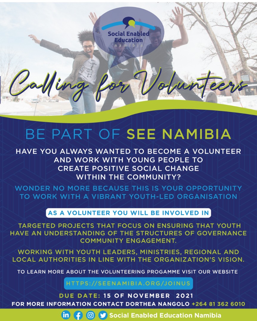 SEE Namibia Call for Volunteers