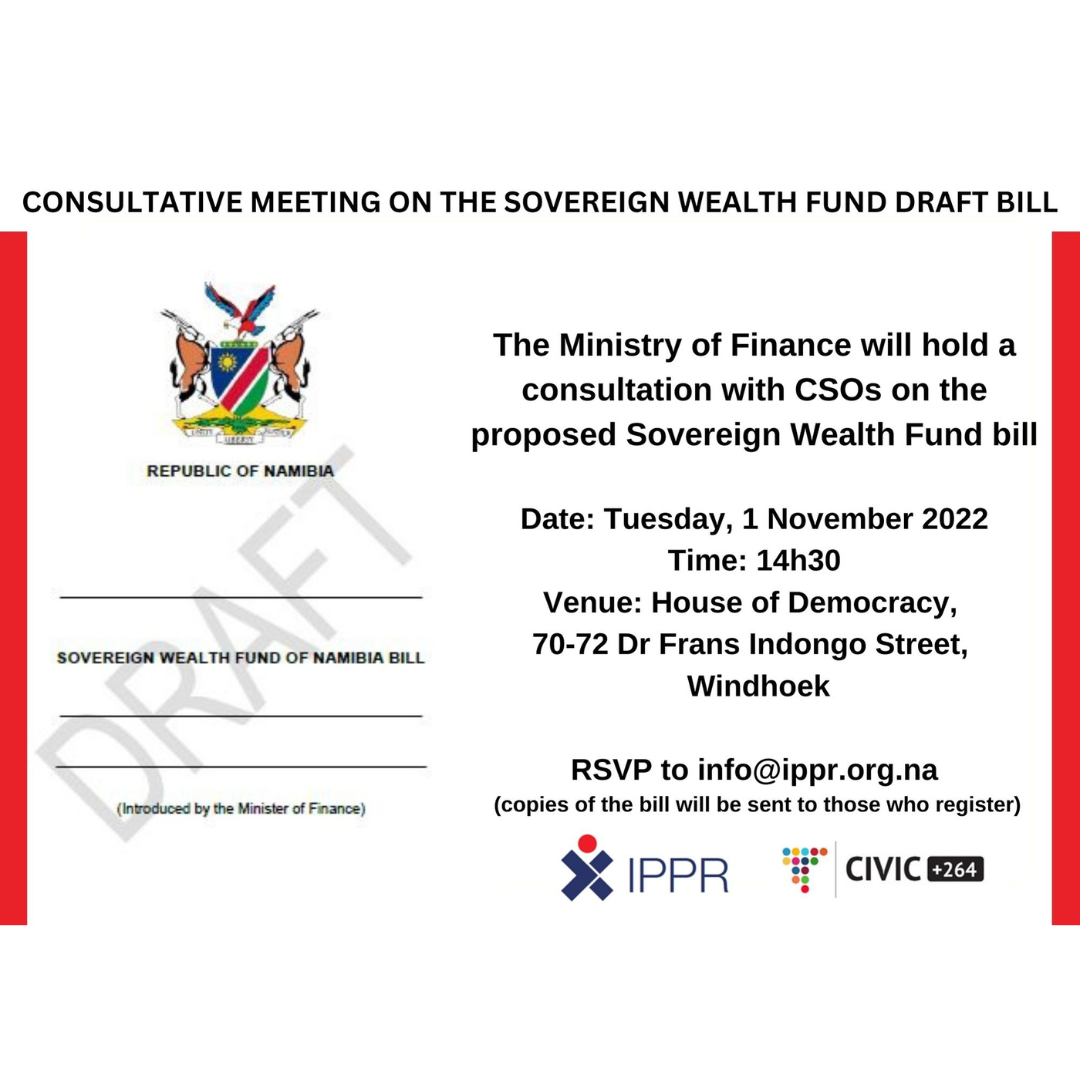 INVITATION to Consultative Meeting with CSOs on the Proposed Sovereign Wealth Fund Draft Bill