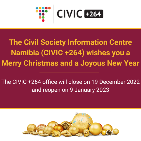 CIVIC +264 Wishes you a Merry Christmas & a Joyous New Year